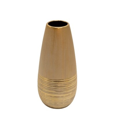 Highbridge Gold Ceramic Table Vase - Image 0