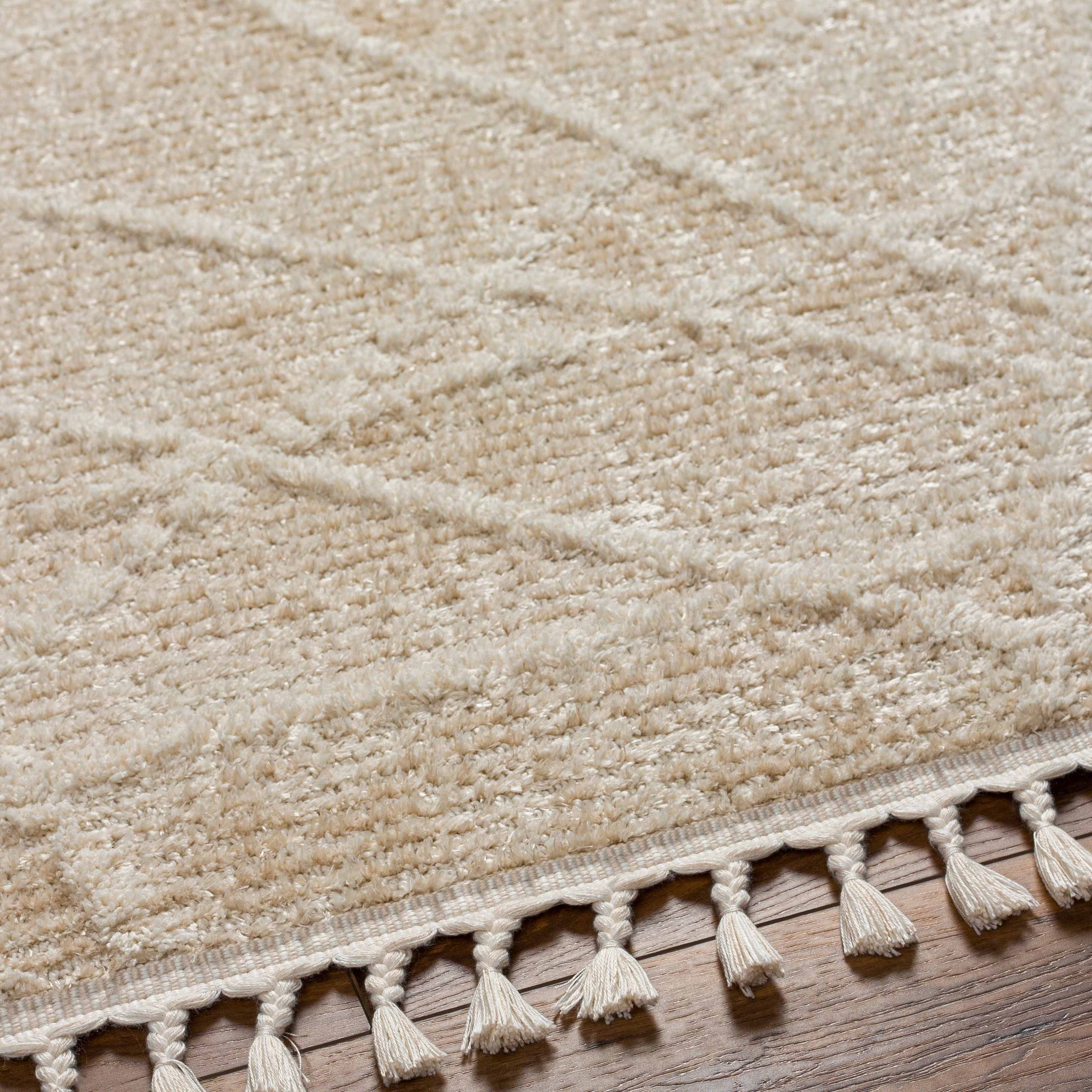 Rudy Beige Indoor 9'2" x 12' Machine Woven Rug - Image 3
