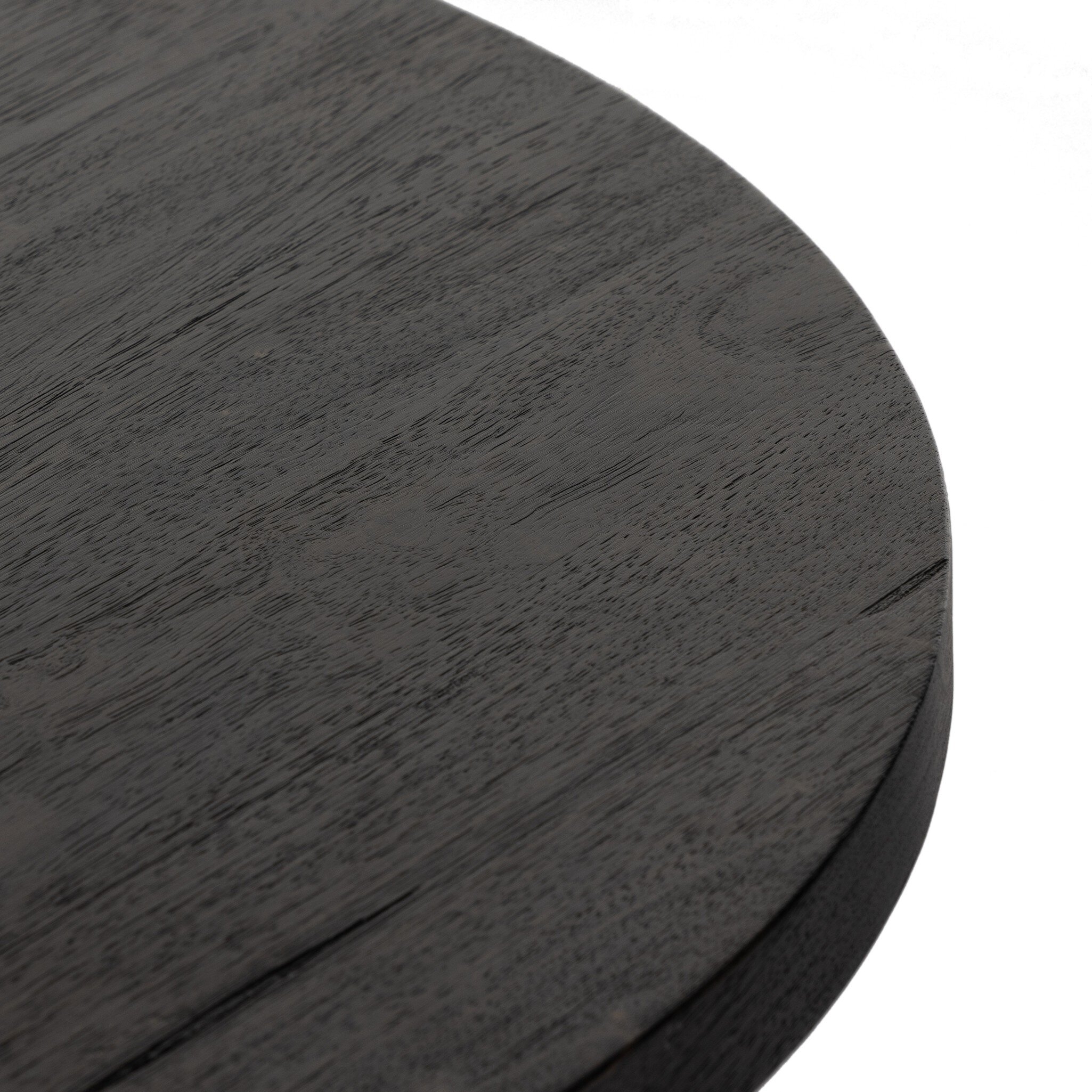 Mesa Round Coffee Table - Ebony Parawood - Image 8