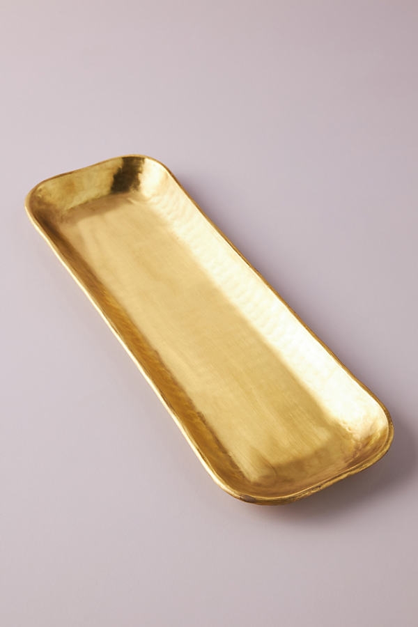 Bronwen Decorative Tray By Anthropologie in Gold - Image 0