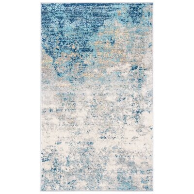 N'Keal Light Gray/Blue Rug - Image 0