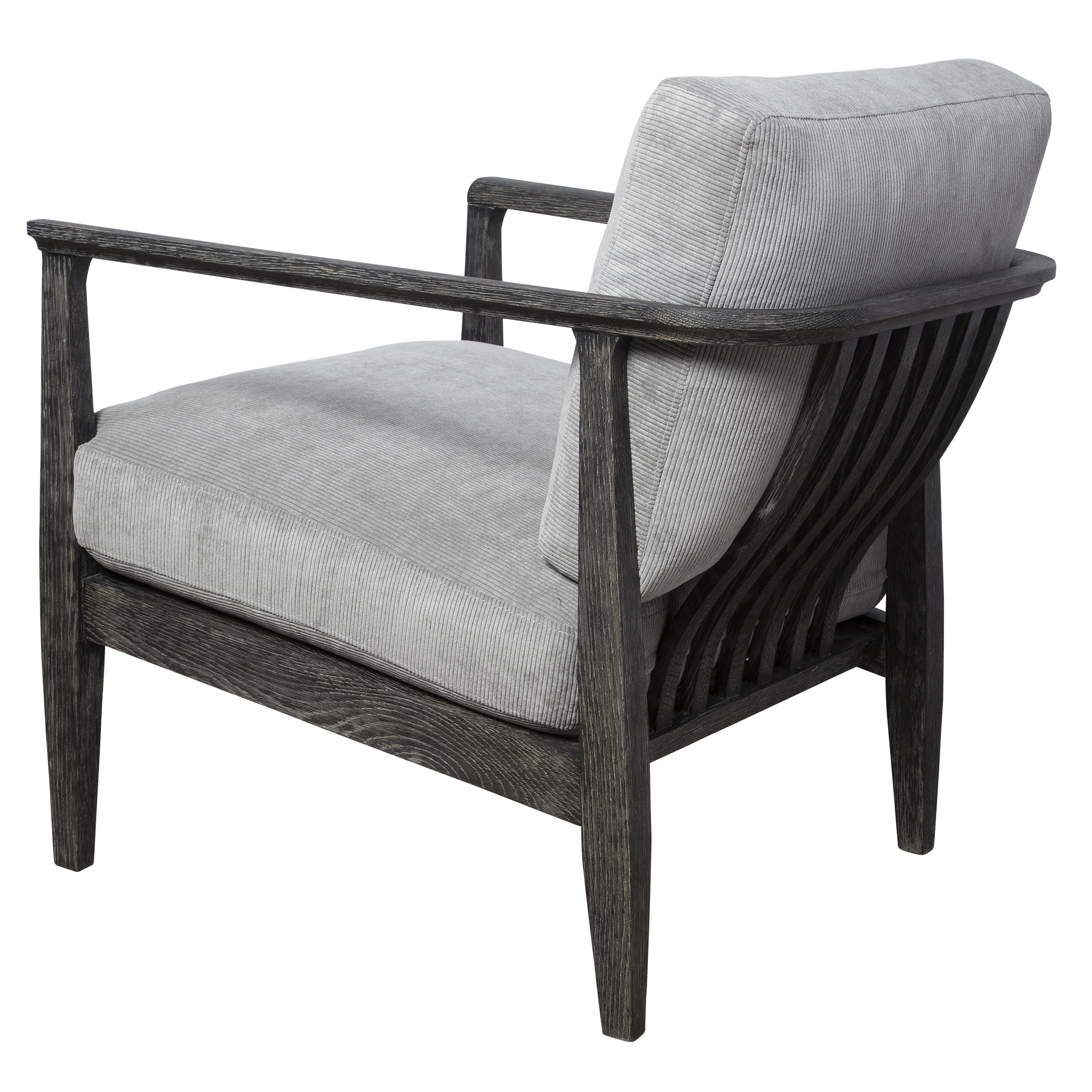 Brunei Modern Gray Accent Chair - Image 4