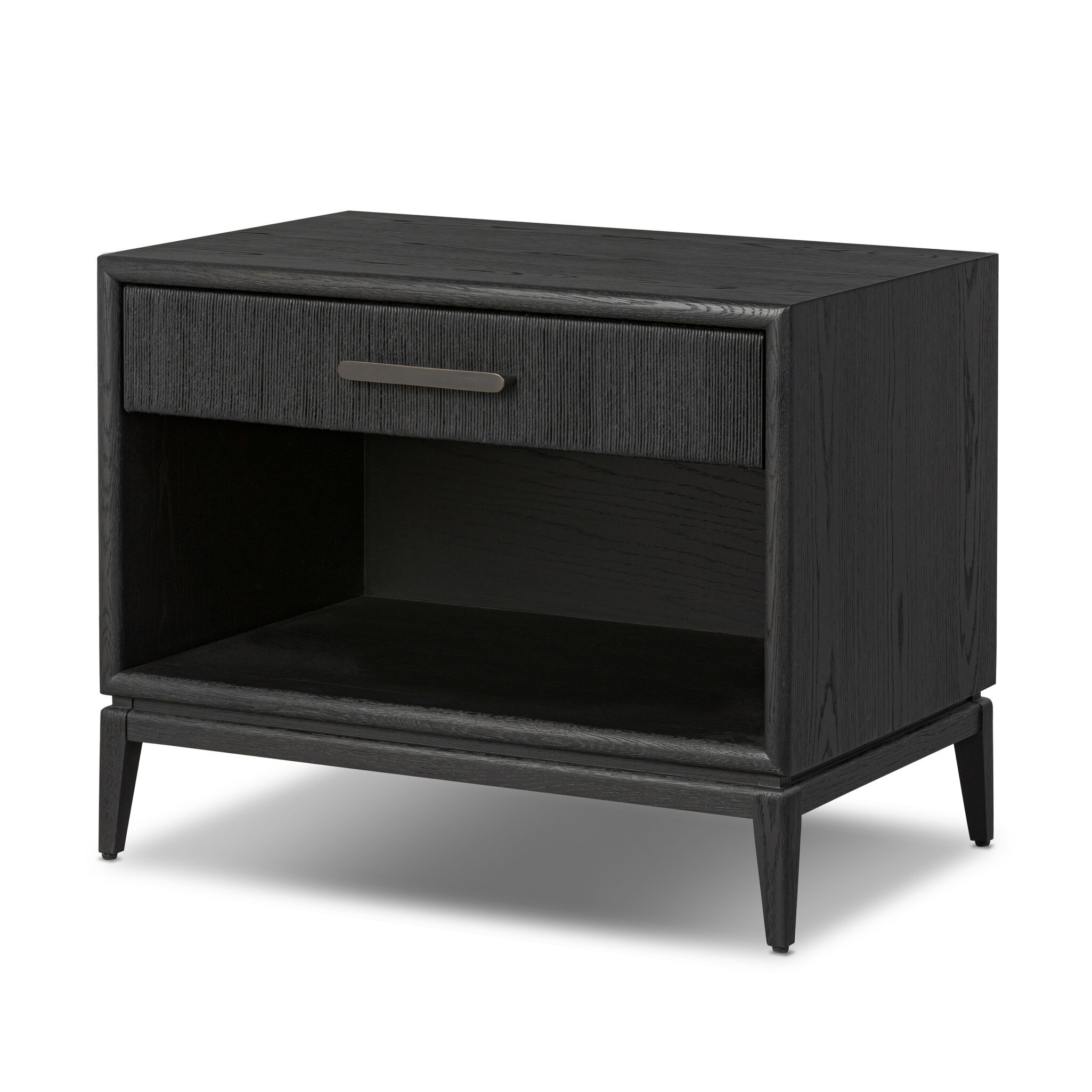 Rosenell Open Nightstand - Black Oak Veneer - Image 1