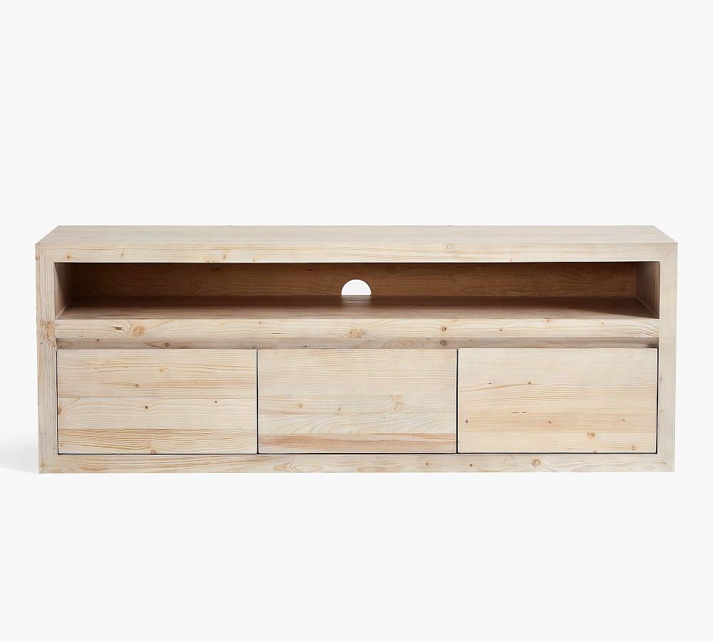 Folsom 66" Media Console with Drawers, Desert Pine - Image 0