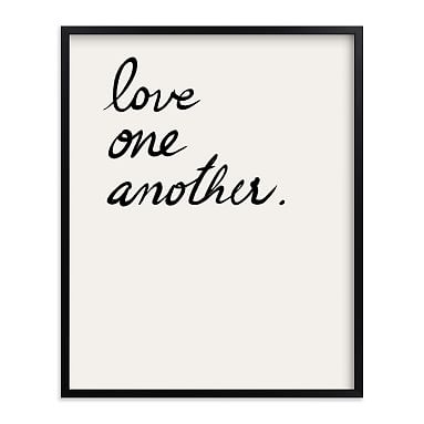 Love one, Love all Framed Art by Minted(R), Black, 16x20 - Image 0