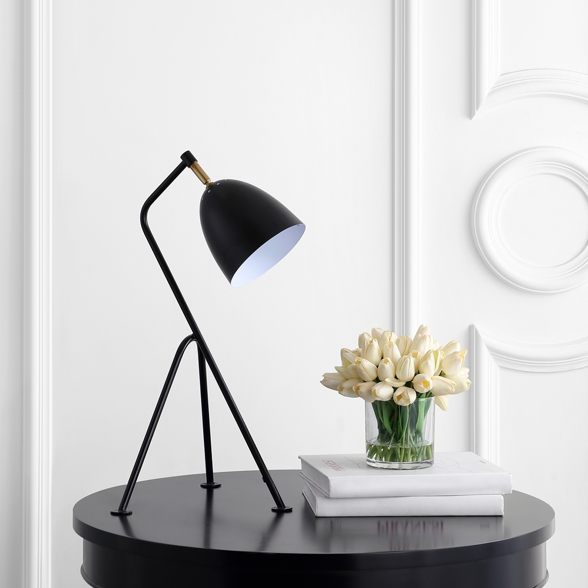 Dariel Task Table Lamp - Black - Safavieh - Image 2