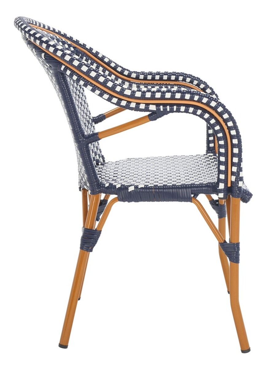 California Armchair - Navy/White - Safavieh - Image 6