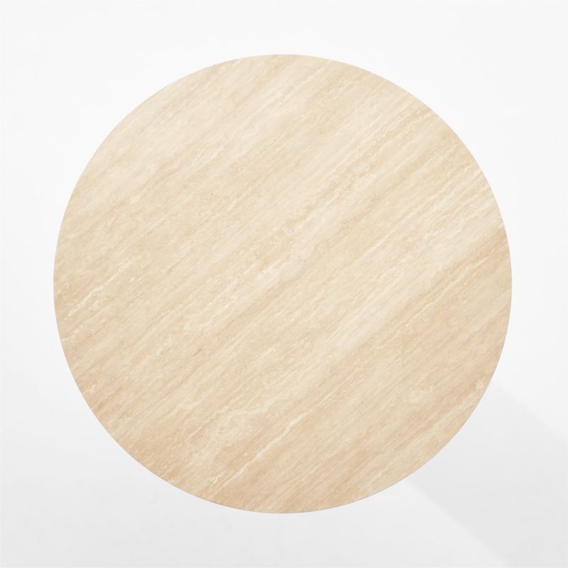 Taza 54" Round Travertine Dining Table - Image 5