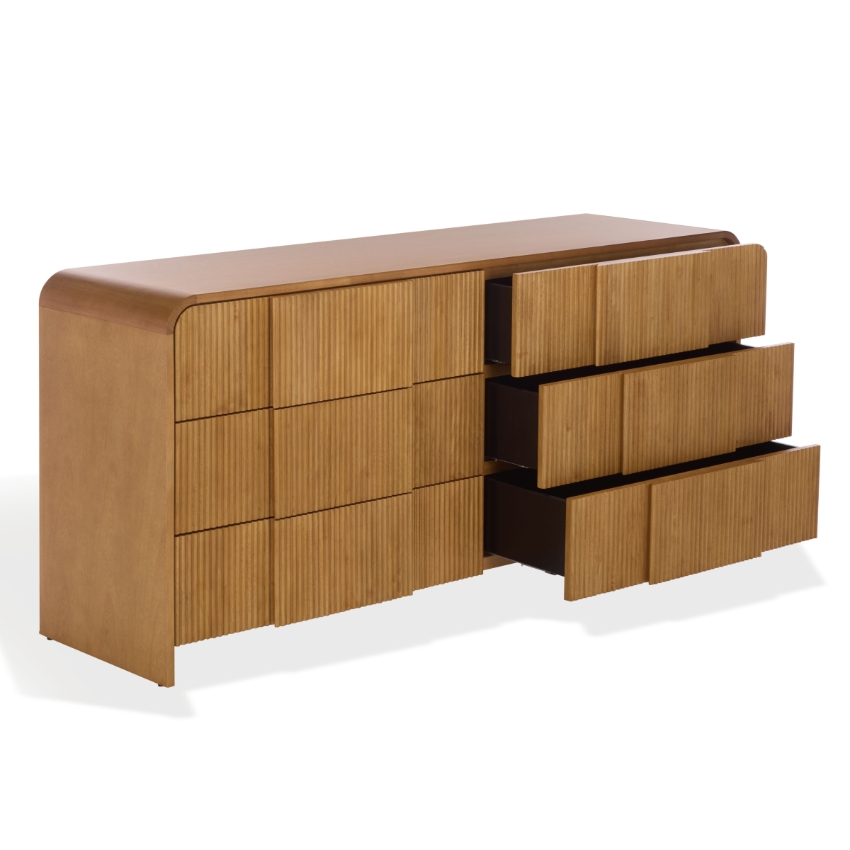 Vitale Reeded Wood Dresser - Natural - Image 5