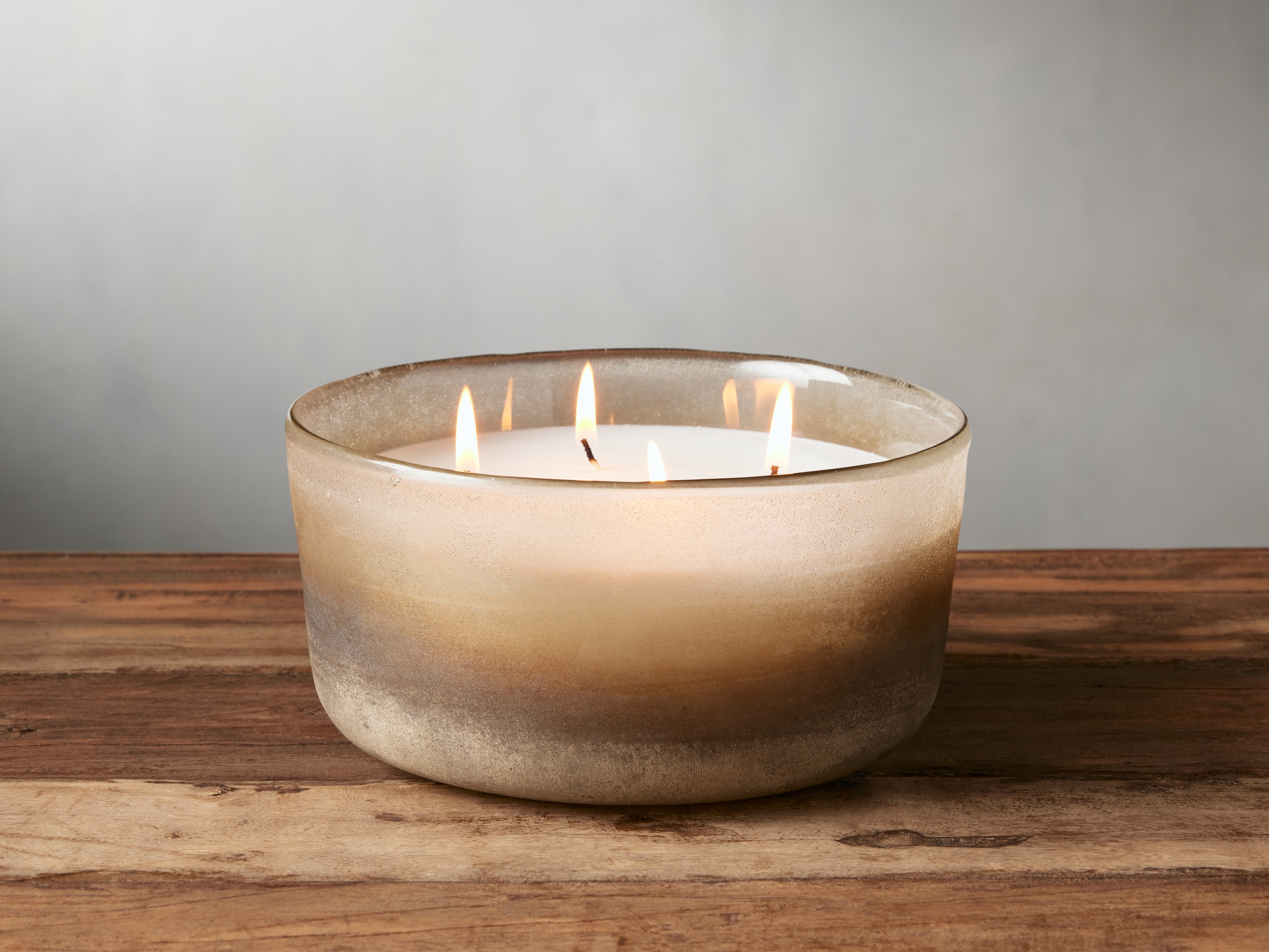Moments Unwind Candle Bowl in Glass Brown - Image 0