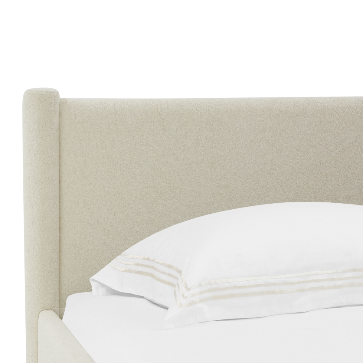 Blaine Boucle Bed - Creme - Image 2