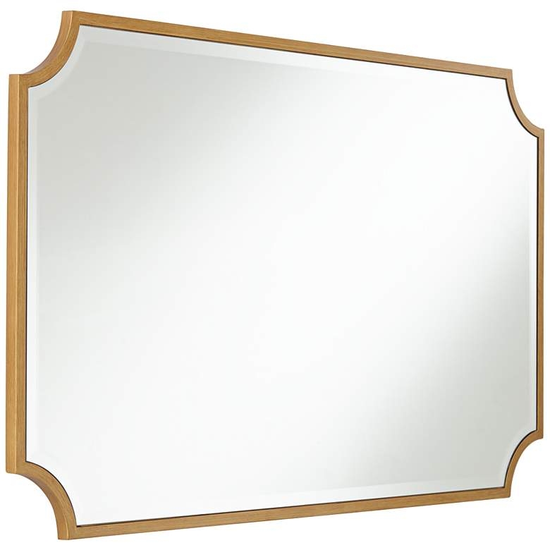 Jacinda Rounded Cut Edge Wall Mirror, Antique Gold, 24" x 40" - Image 5