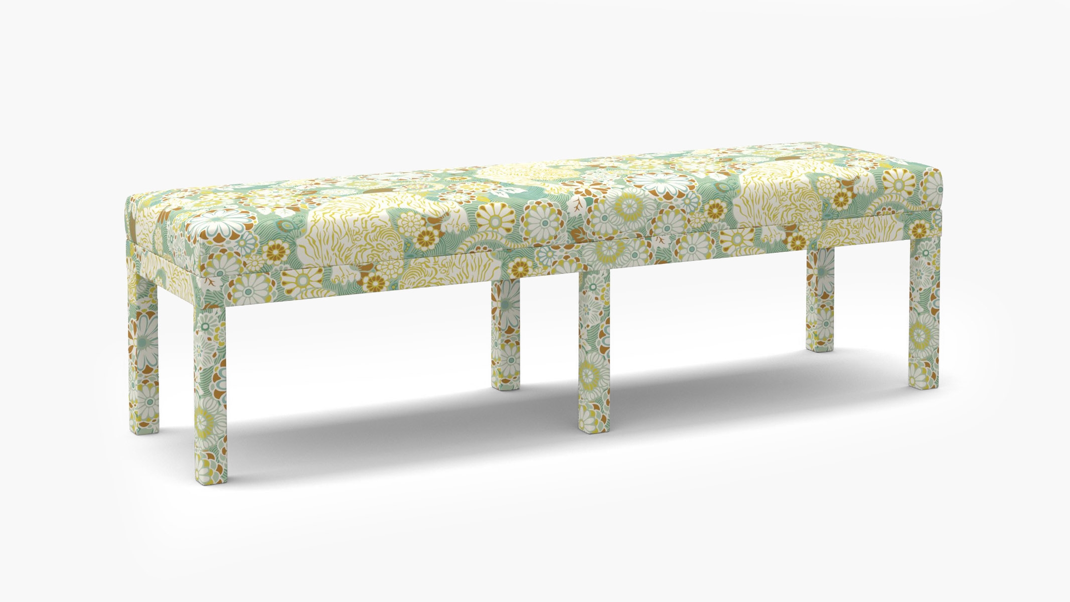 Parsons Bench, Pistachio Siberian Tiger - Image 1