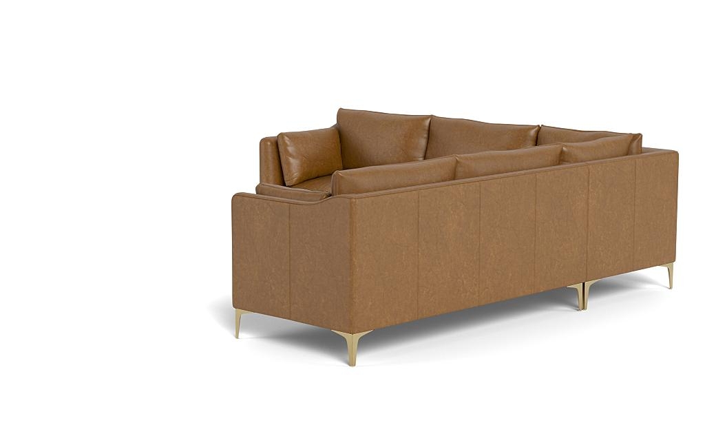 Caitlin Corner Leather Sectional Sofa by The EverygirlÃ?Â® - Image 2