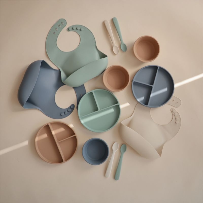 Mushie Green Suction Silicone Bowl - Image 3