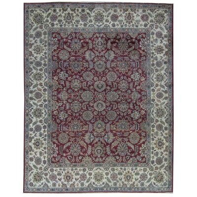 One-of-a-Kind Sona Hand-Knotted Red/Gray 9'1" x 11'2" Wool Area Rug - Image 0