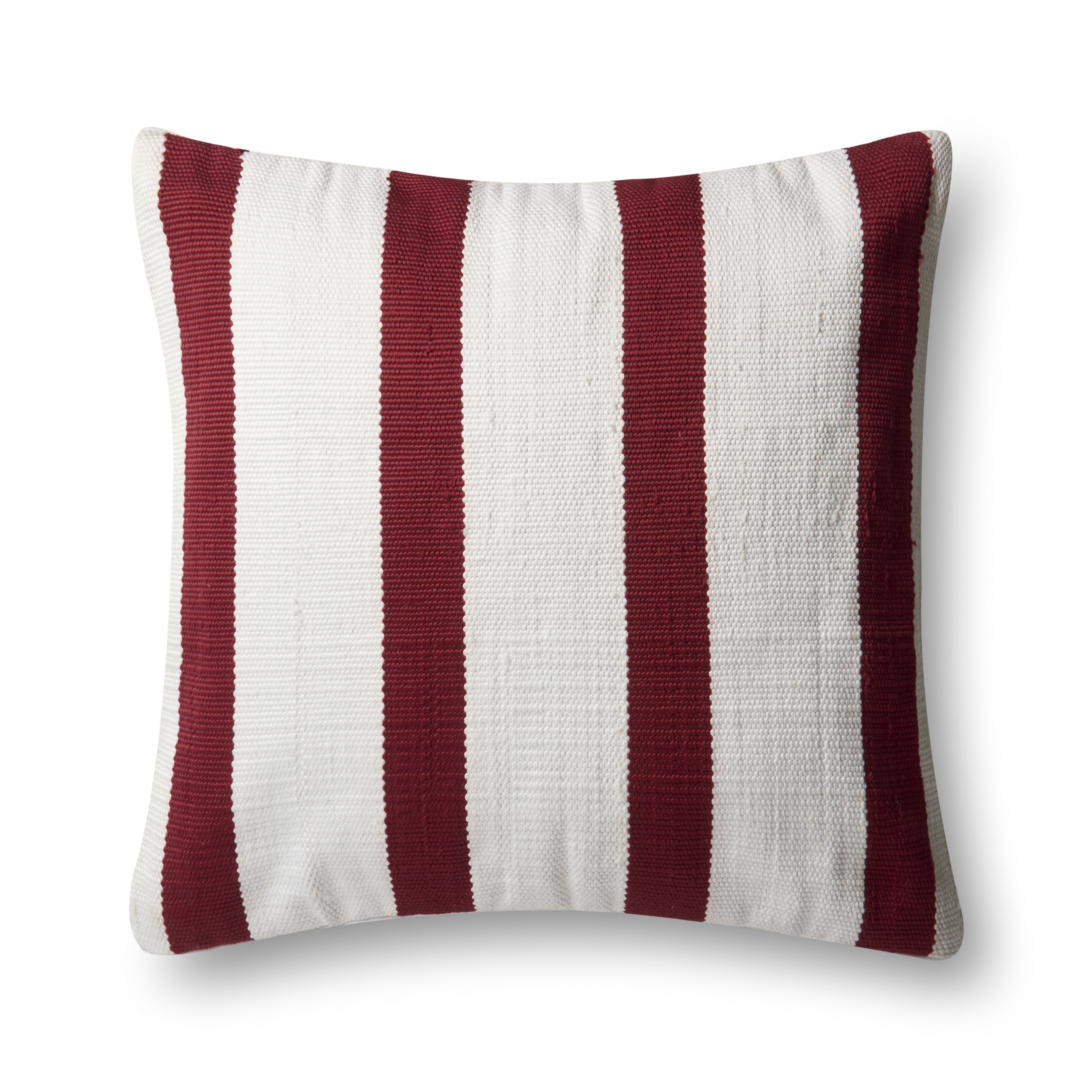 Loloi Pillows P0507 Red / Ivory 22" x 22" Cover Only - Image 0