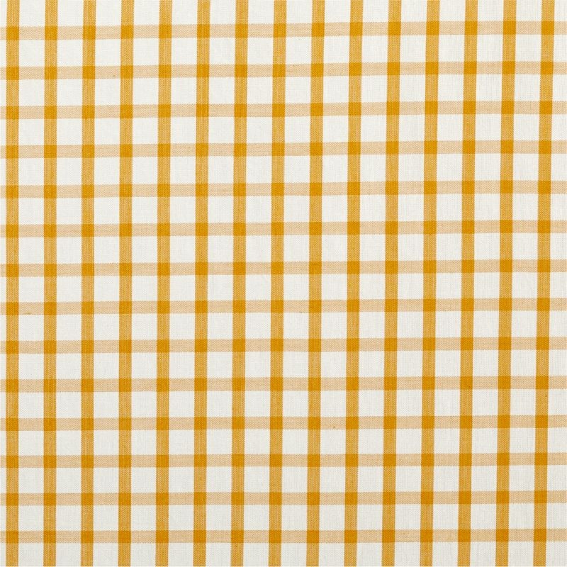 Yellow 100% Organic Cotton Windowpane Plaid Curtain Panel 44"x84" - Image 2