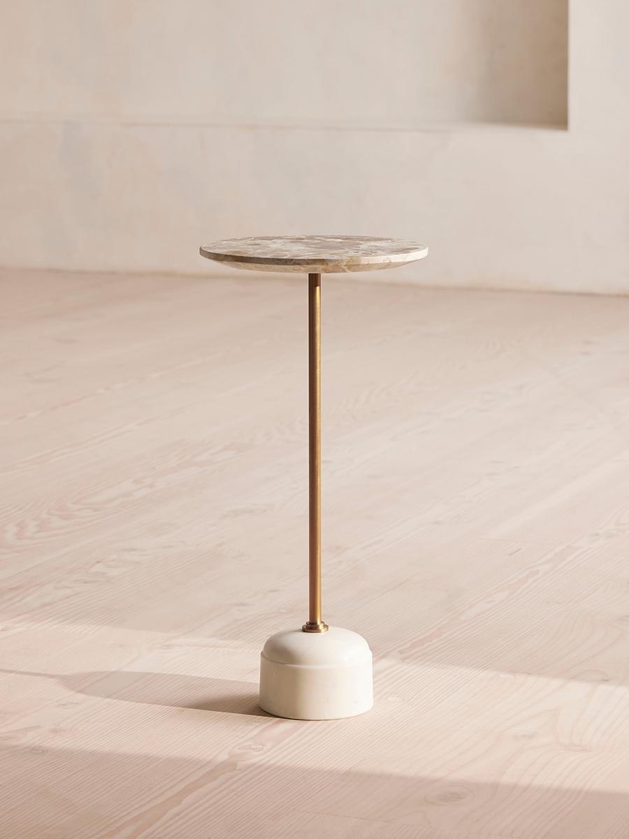 Fleet Side Table, Small, Kapri Marble - Image 0