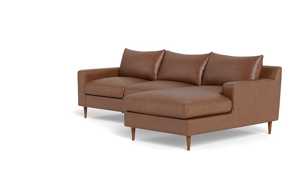 Sloan Leather Right Chaise Sectional - Image 2