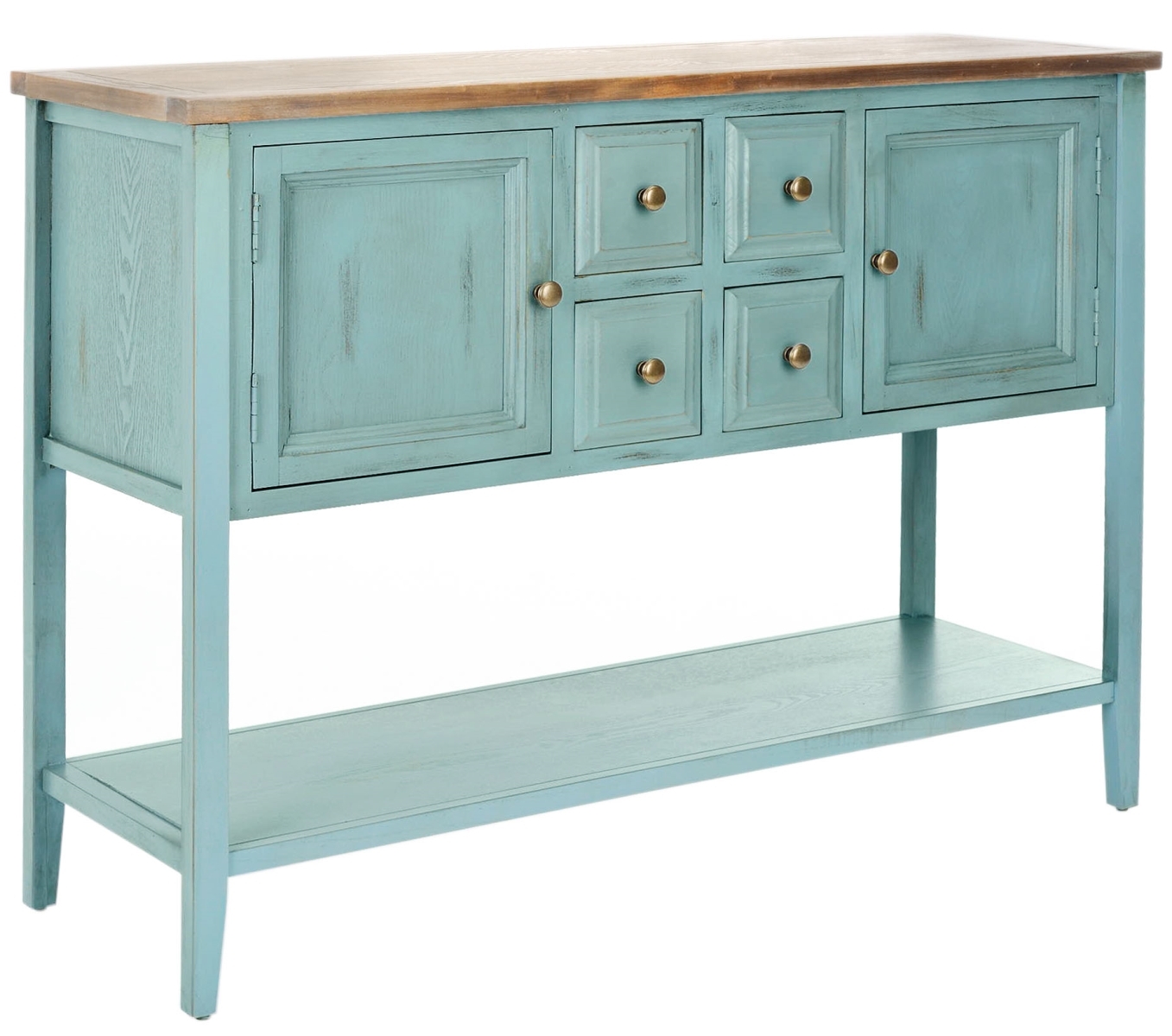 Charlotte Sideboard - Blue / Oak - Safavieh - Image 3