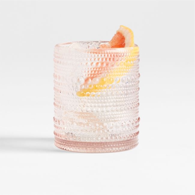 Alma 10-Oz. Pink Double Old-Fashioned Glass - Image 0