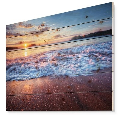 'Blue Sea Waves During Sunset' Photograph - Image 0
