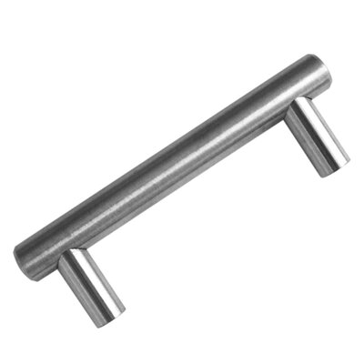 Outdoor Use Powder Coated Brushed Nickel Stainless Steel Bar Pull Handle - 3" X 4" - Image 0