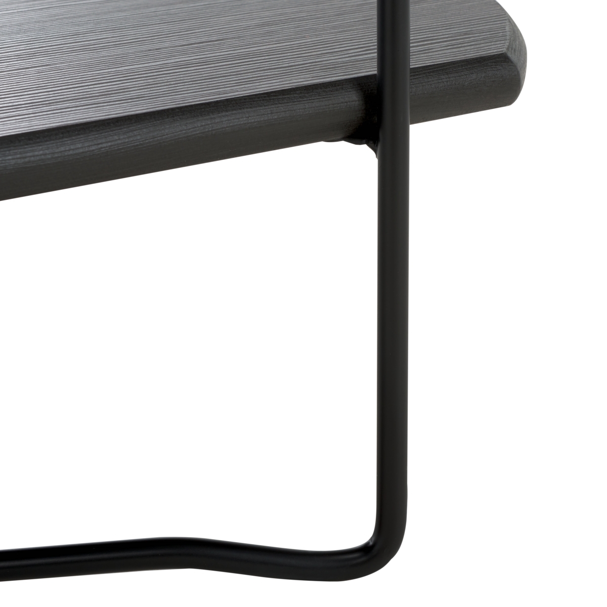 Marlee Coffee Table - Dark Grey Oak / Black - Safavieh - Image 3