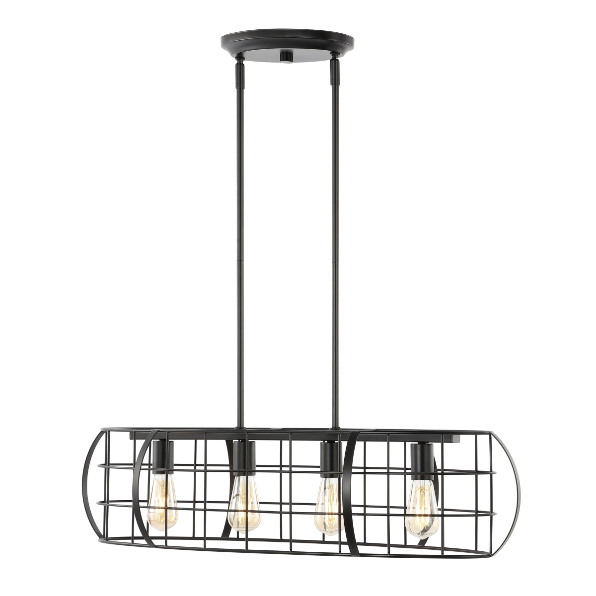 Daxton 4Lt 34.5" Chandelier - Black - Safavieh - Image 8