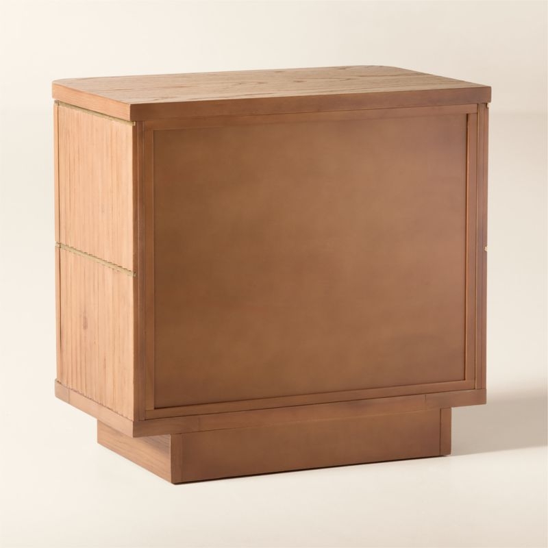 Davison 24" Fluted Oak 2-Drawer Nightstand - Image 5