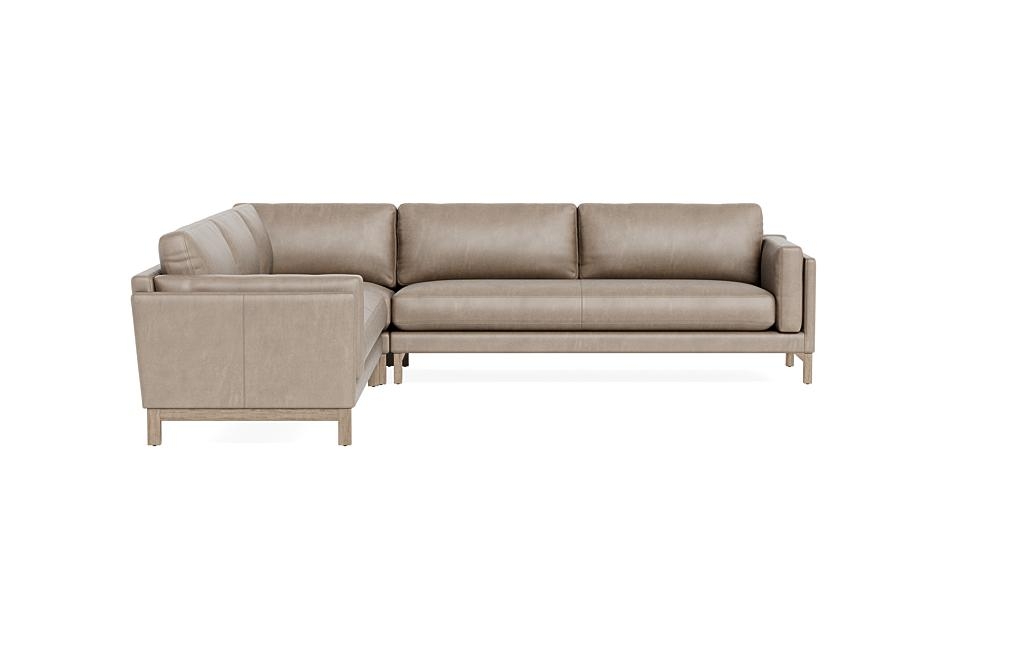 Gaby Leather 4-Seat Corner Sectional - Image 0