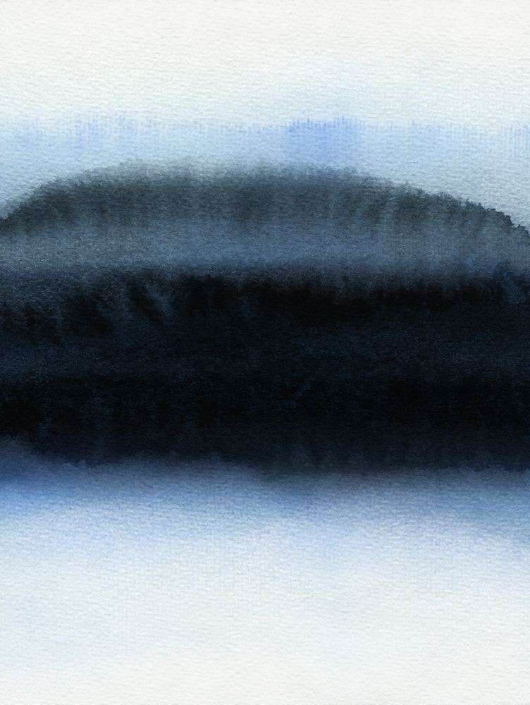 Blue L1 Framed Art Print by Georgiana Paraschiv - Vector Black - LARGE (Gallery)-26x38 - Image 1