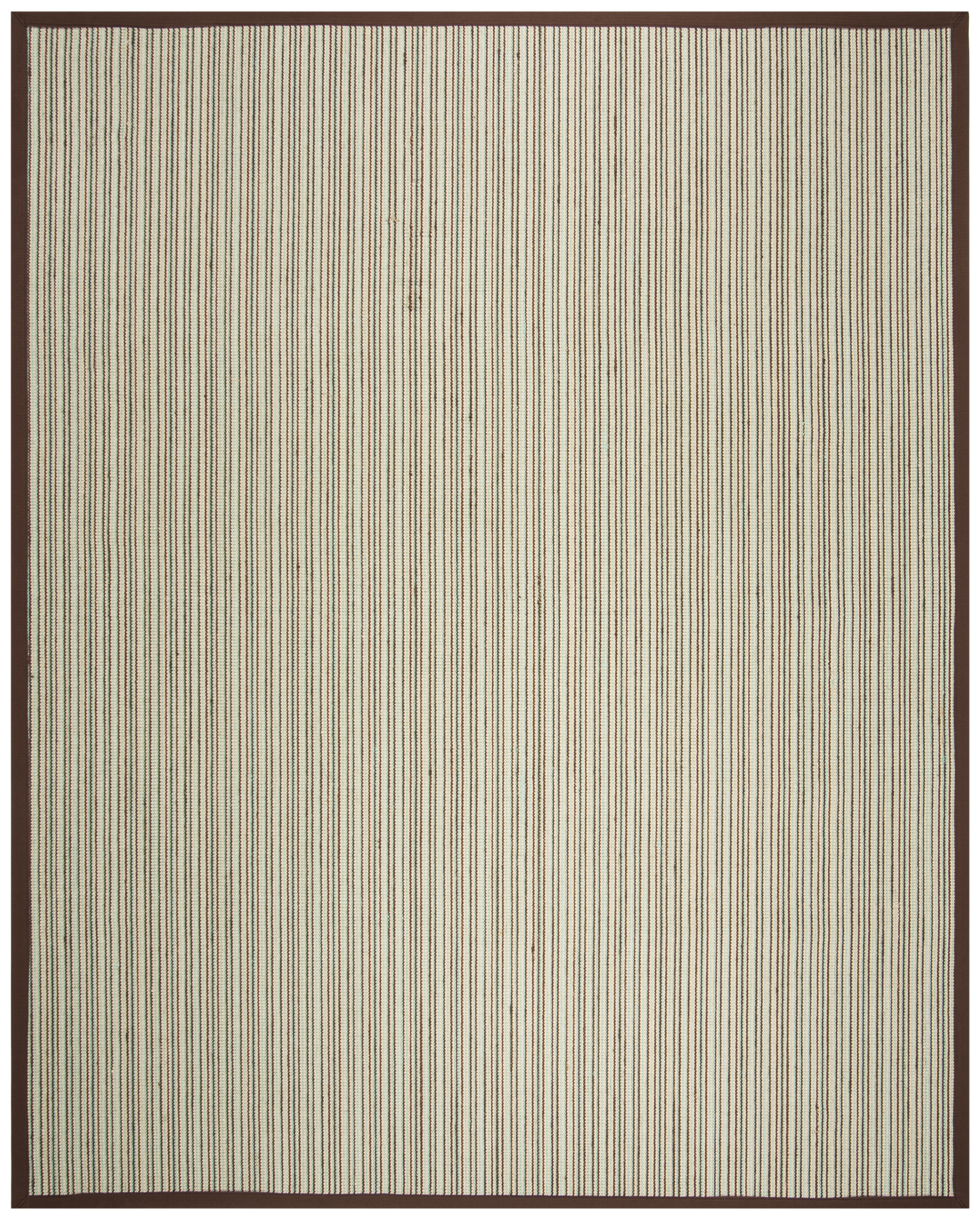 Arlo Home Woven Area Rug, NF132C, Teal/Brown,  8' X 10' - Image 0