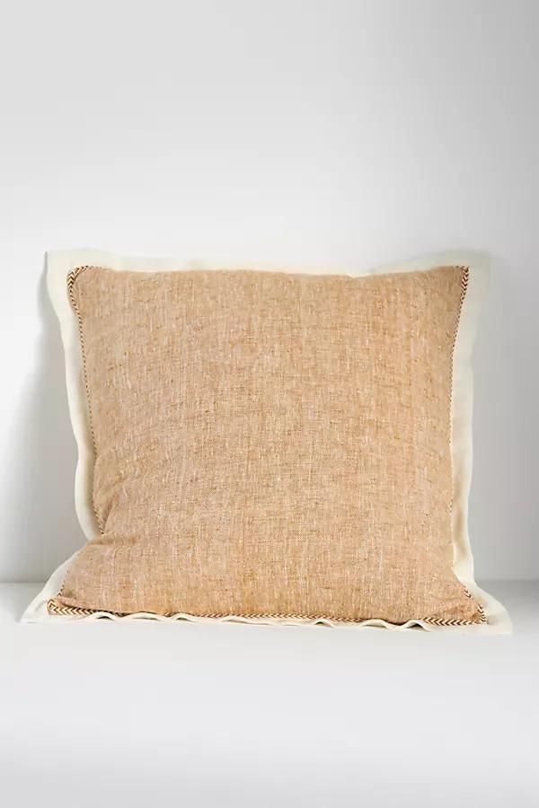 Lucy Linen Embroidered Pillow - Image 0