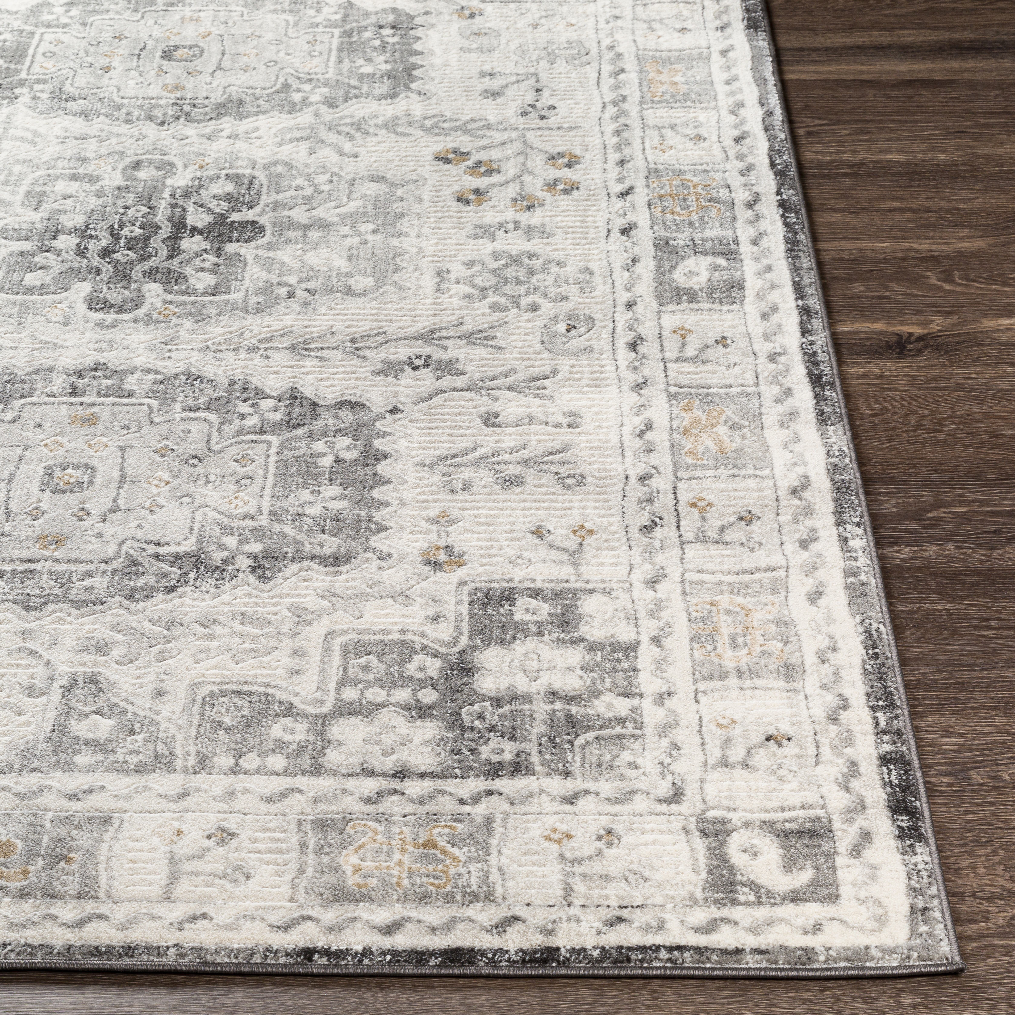 Indigo Gray Indoor 1'11" x 2'11" Machine Woven Rug - Image 2