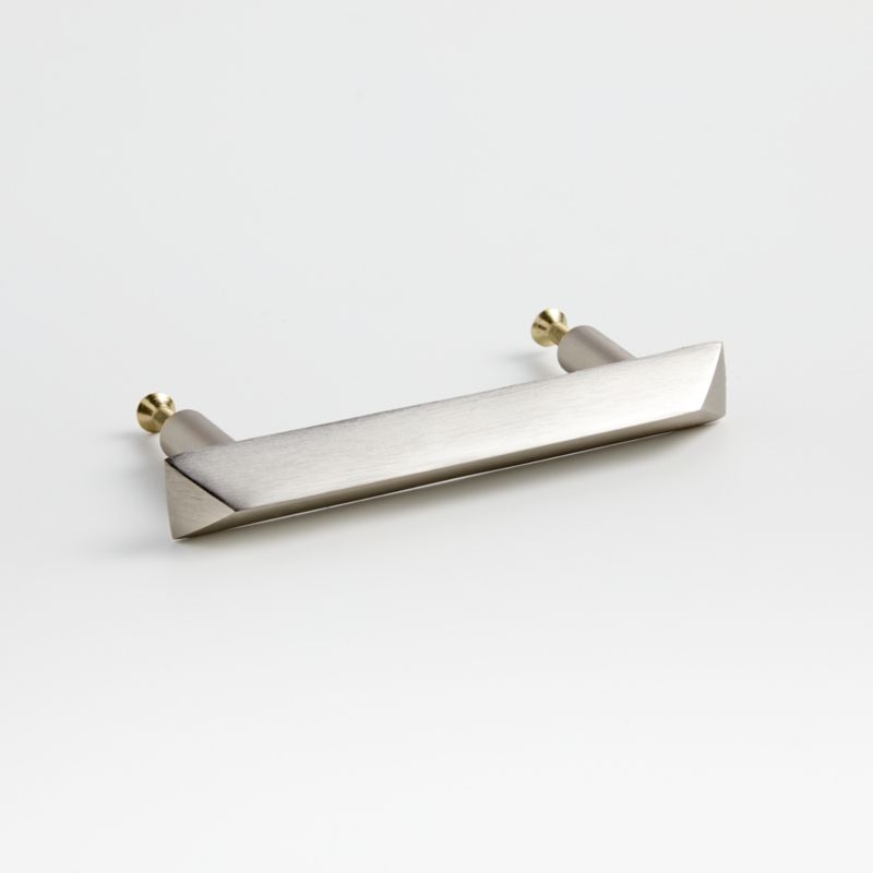 Triangle 4" Brushed Nickel Bar Pull - Image 4