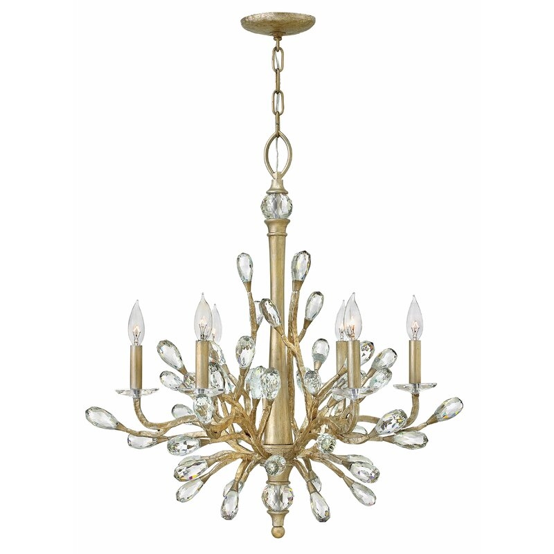  Eve 6-Light Candle Style Classic / Traditional Chandelier - Image 0