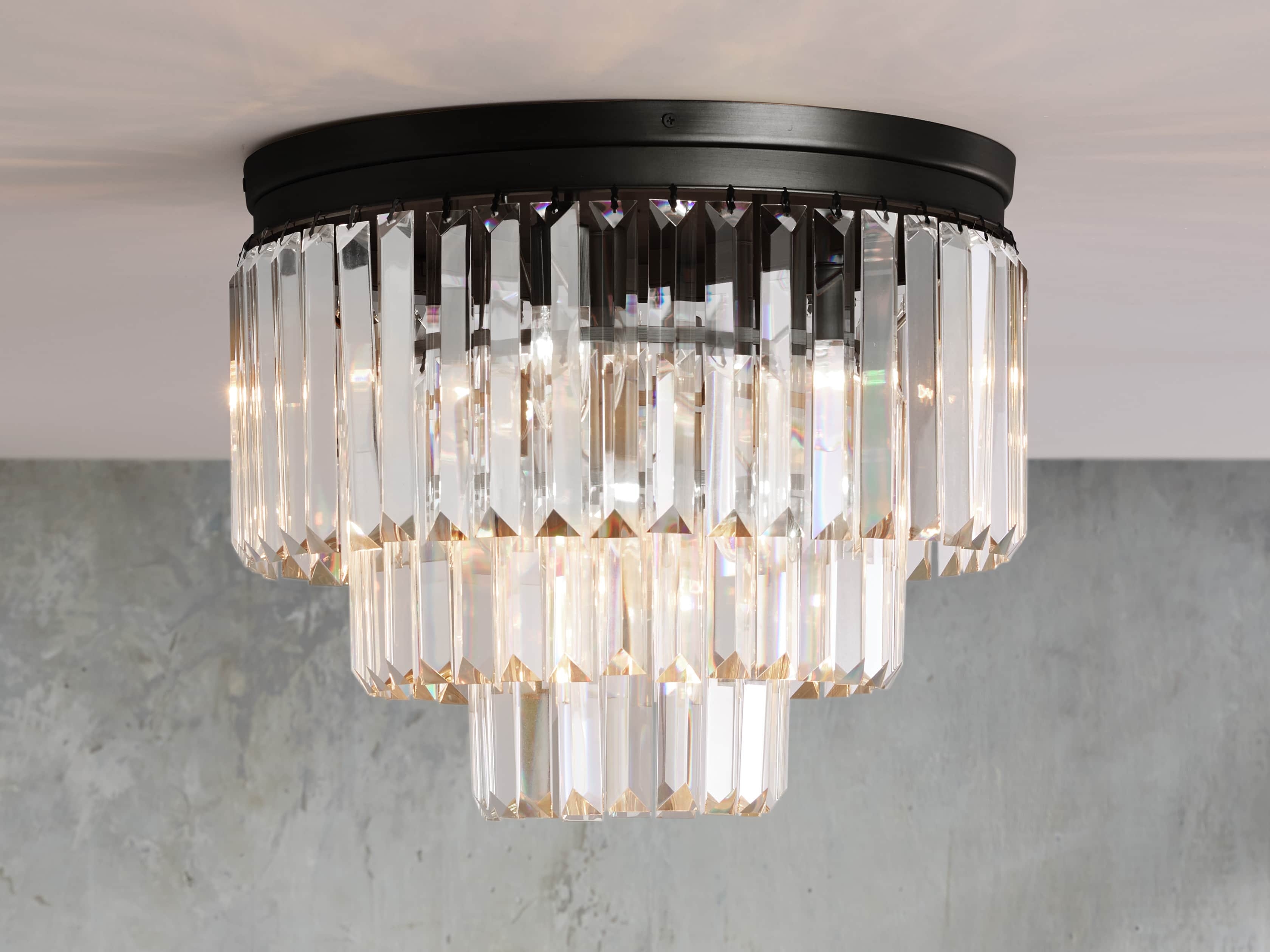 Leyland Flush Mount in Glass Bronze - Image 0