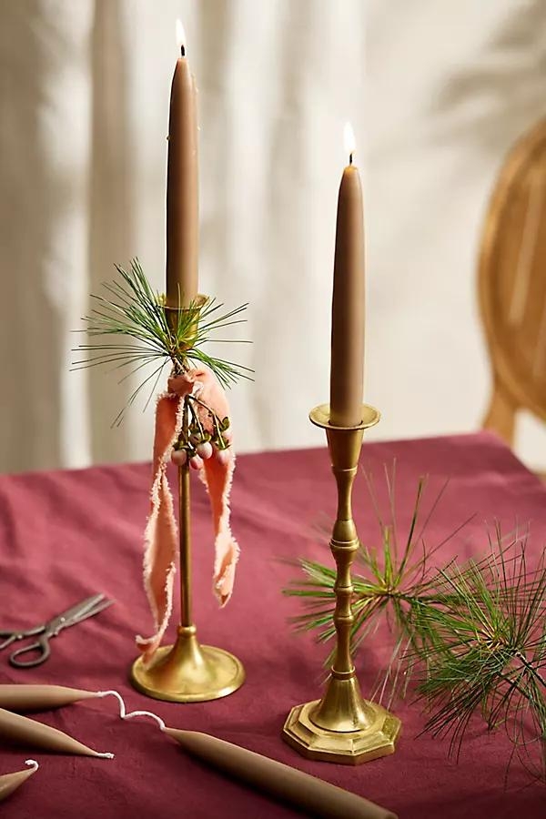 Unscented Taper Candle Set, Sand - Image 0