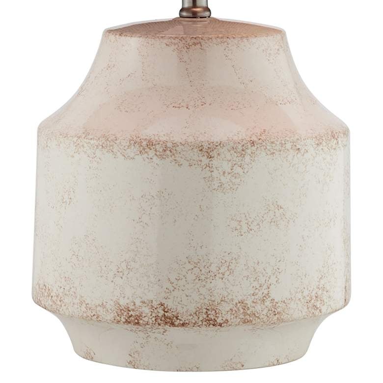 Lite Source Donnie Rusted White Ceramic Table Lamp - Image 3