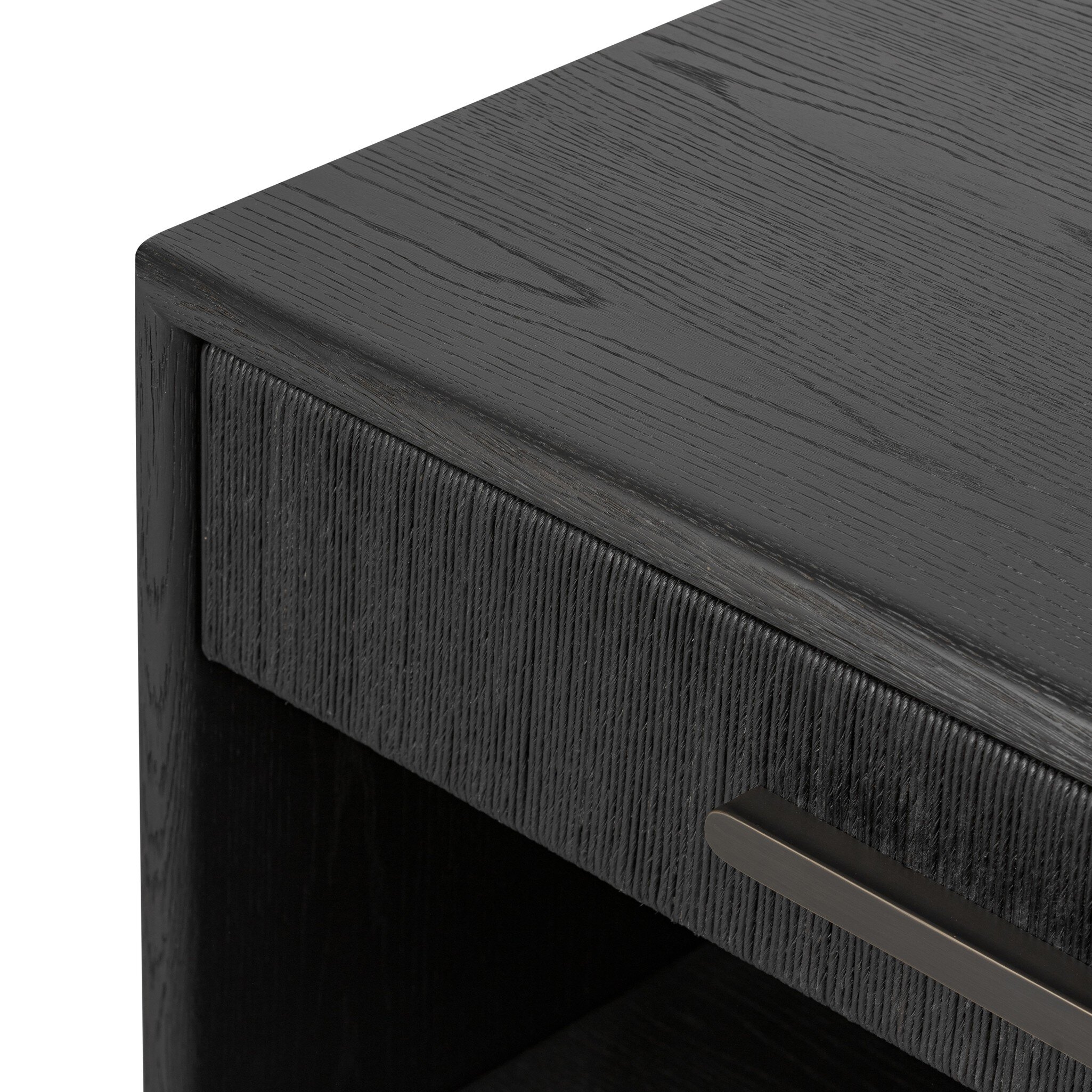 Rosenell Open Nightstand - Black Oak Veneer - Image 10