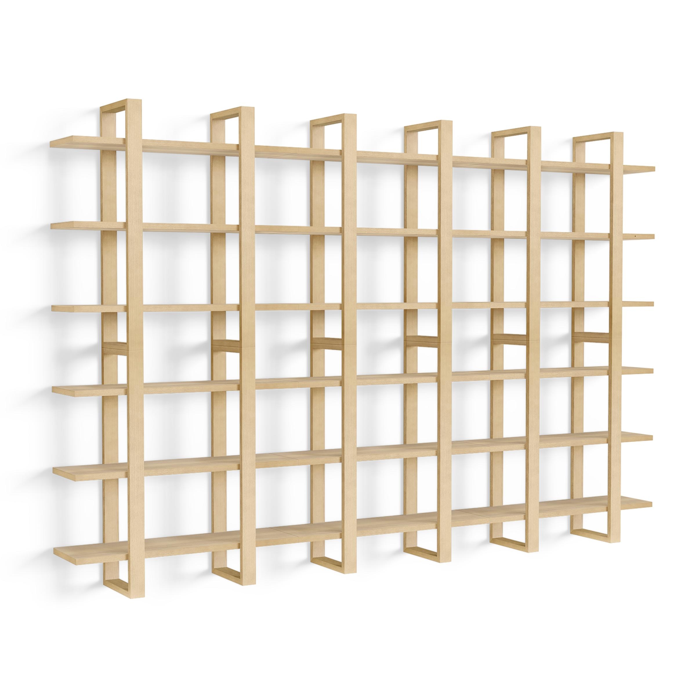 Index Wall Shelf, Set of 6 - Oak - Wood - Image 0