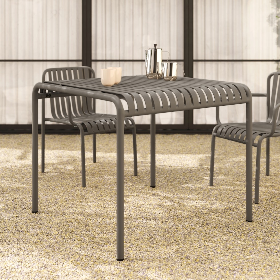 Sarek 35.5" Outdoor Dining Table - Warm Stone - Image 0