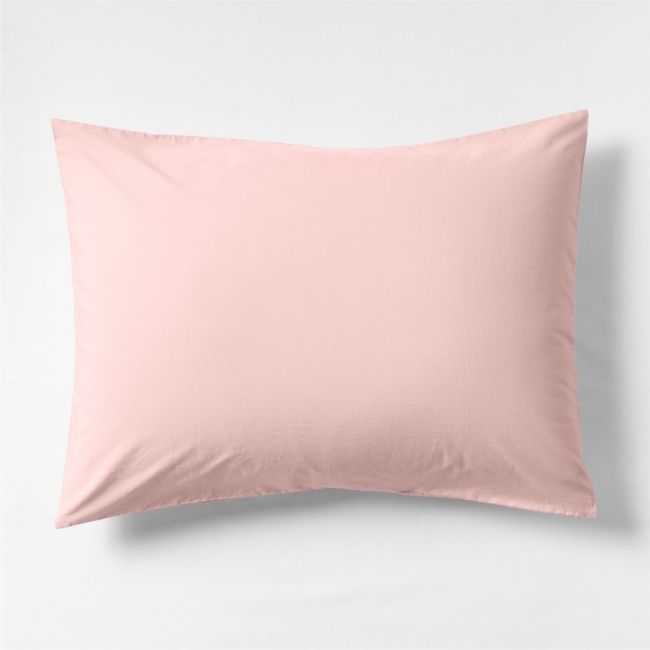 Cozy Cloud Orchid Rose Washed Organic Cotton Kids Sham - Image 0
