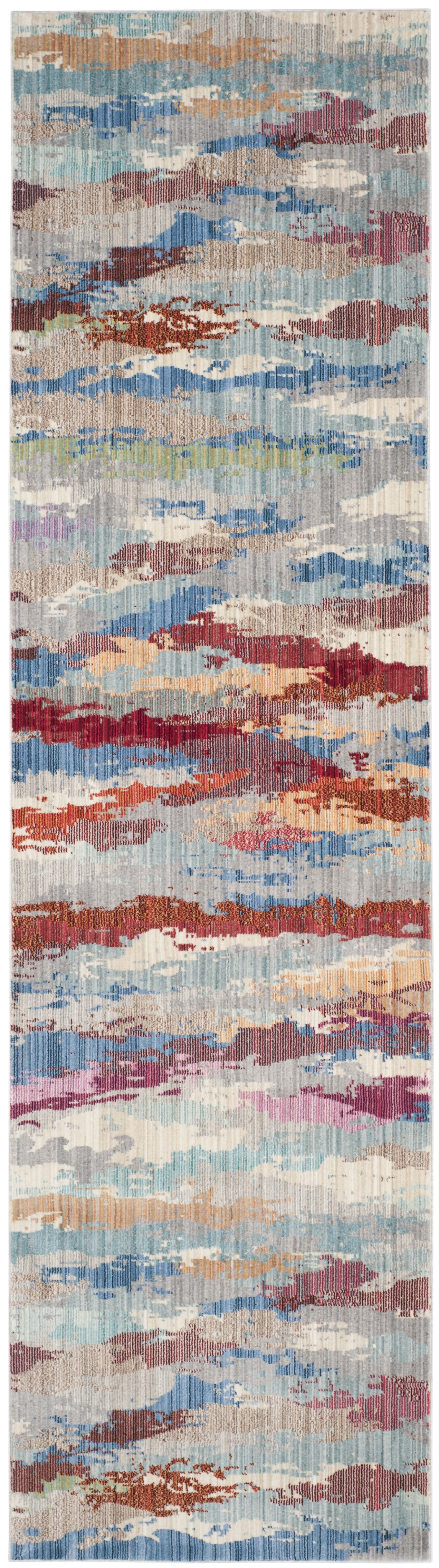 Arlo Home Woven Area Rug, VAL219K, Multi,  2' 3" X 8' - Image 0
