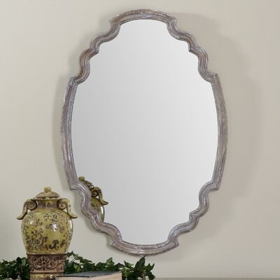 Distressed Wood Accent Mirror - Image 0