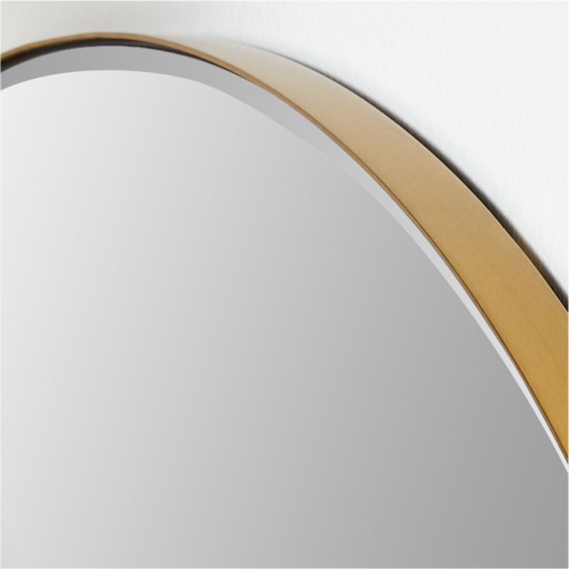 Edge Brass 36" Round Mirror - Image 1