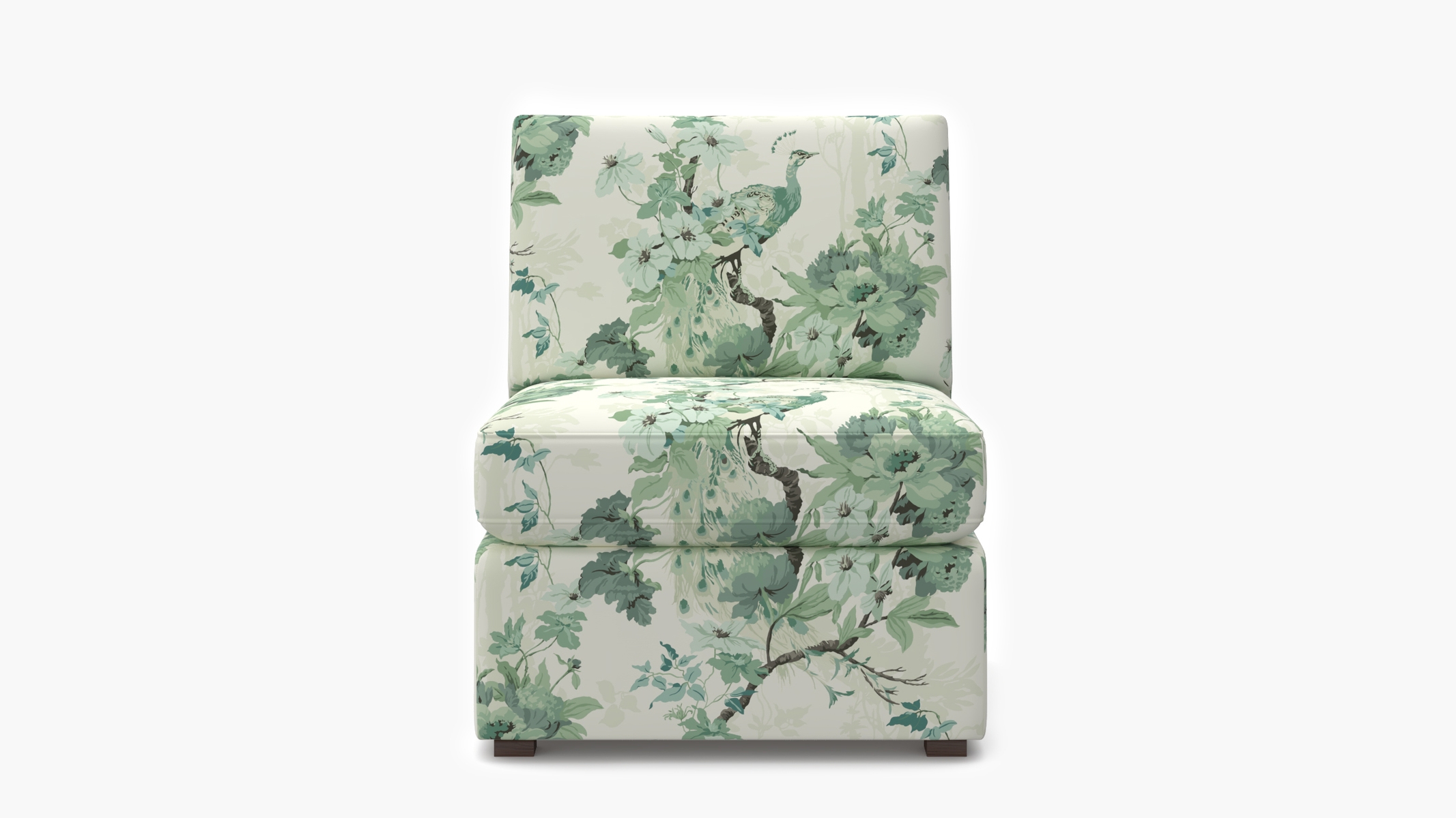 Grande Slipper Chair, Jade Peacock Park - Image 0