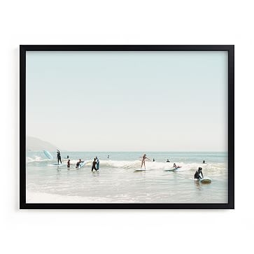Minted Surf School, 24X18, Full Bleed Framed Print, Black Wood Frame - Image 0
